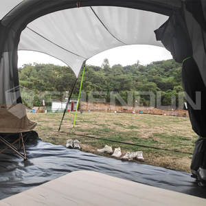 SNDN Tente gonflable pour camping-car, <span class=keywords><strong>caravane</strong></span>, camping, quatre saisons, pour 5 à 8 personnes, avec <span class=keywords><strong>auvent</strong></span>, <span class=keywords><strong>toile</strong></span>, deux chambres, séjour - Product Image 4