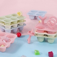 Nouvel Arrivage Moule à glace pour bébé en silicone, pour aliments complémentaires, mini-moules à bâtonnets, bac à glaçons avec bâtonnets