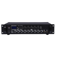 Système de sonorisation public 420W 5 zones, amplificateur mélangeur PA, montage en rack, Bluetooth, réverbération pour hôtel, école, mosquée, audio commercial