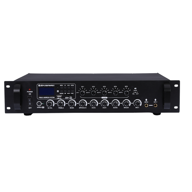 PA Amplifier 420W 5 Zone Amplifier 70V 100V Constant Voltage PA Amplifier Mixer Bluetooth amplifier with reverb function
