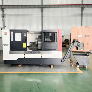 Torno CNC Inclinado TCK560 con Mandril Hidráulico de 10 Pulgadas, Torno CNC Automático de Corte, Fabricante de Tornos CNC, Selección de Sistema - Product Image 2