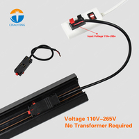 Fabricant de système d'éclairage sur rail extensible Salle d'exposition intérieure LED 220V Lumières sur rail magnétiques Profil en aluminium pour plafond extensible