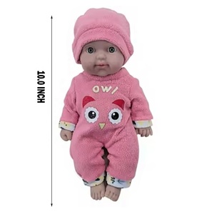 Poupées reborn en vinyle pour bébé garçon en silicone véritable fait à la main de 10 pouces, peintes de manière réaliste, kits de vêtements pour nouveau-nés - Product Image 5