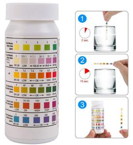 Nhà Sản Xuất <span class=keywords><strong>5</strong></span> Trong 1 Hồ Bơi <span class=keywords><strong>Spa</strong></span> Chất Lượng Nước Cho Thử Nghiệm Dải <span class=keywords><strong>Kit</strong></span> 50Pcs Chính Xác <span class=keywords><strong>5</strong></span> Cách Cho Giấy Thử Nghiệm Chất Liệu OEM Tùy Biến - Product Image 4