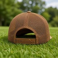 Casquette trucker rétro 5 panneaux en velours côtelé unisexe, style décontracté, personnalisable avec logo