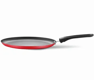 Fabriek Directe Verkoop Kleurrijke Plat Tawa Pan Met Bakeliet Handvat Non-Stick Pizzapan