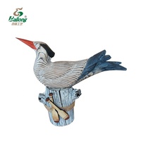Oiseau de mouette en bois sculpté à la main, artisanat artistique en usine, décoration, 5 à 15 ans
