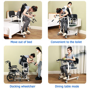 Оптовые цены на кресла-каталки для пожилых людей с откидным столиком, поддоном и поясом для поддержки при подъеме с лежания. Мебель для домашнего ухода - Product Image 3