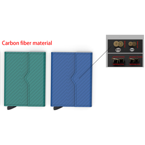 Portefeuille en métal fantaisie automatique Pop up <span class=keywords><strong>carte</strong></span> de crédit porte-monnaie portefeuille en aluminium porte-<span class=keywords><strong>carte</strong></span> étui en cuir porte-<span class=keywords><strong>carte</strong></span> porte-monnaie - Product Image 3