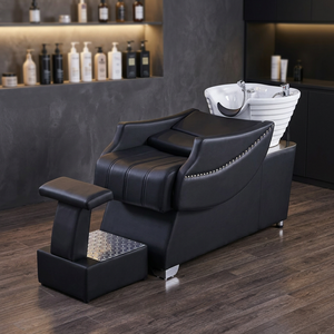 Hair salon Semi-reclining ceramic basin water-filling <b>bed</b> for beauty and hair care Hairdressing salon Hair cutting - Product Image 1