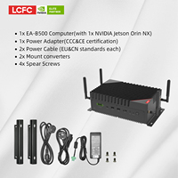 Computadora de Borde LCFC Jetson Orin NX 16G NV EA-B500, PC Industrial Integrada sin Ventilador, 100 TOPS, Servidor en Stock, Procesamiento de Imágenes IA