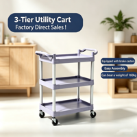 Chariot à outils épais et durable pour bureau, grande capacité, multifonctionnel, chariot de service hôtelier robuste, OEM