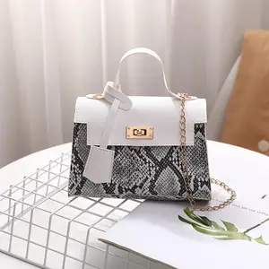 2023 Nieuwe Slangenprint Materiaal Kleurrijke Kylie Tas Hoogwaardige Veelzijdige Enkele Schouder Crossbody Kettingtas