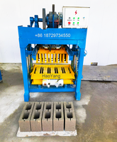 Machines manuelles de fabrication de briques autobloquantes, petite machine à fabriquer des blocs QT4-40 à vendre au Zimbabwe