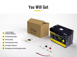 แบตเตอรี่ LiFePO4 12V 100Ah 200Ah สต็อก EU คลังสินค้าโปแลนด์ เกรด A สำหรับรถบ้าน แคมป์ปิ้ง แผงโซลาร์เซลล์ ระบบออฟกริด - Product Image 6