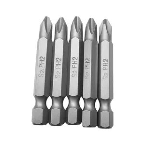 Hot bán sản phẩm sức mạnh và độ cứng S2 cấp công nghiệp Screwdriver đầu 50lph1 PH2 PH3 nhiều mô hình của Tua Vít Bit