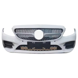 Conjunto de Parachoques Delantero Blanco para Mercedes Benz Clase C W205, Parachoques de Repuesto de Plástico con Rejilla para Reparación - Product Image 4