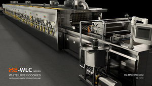 <span class=keywords><strong>2025</strong></span> Nhà Máy Giá <span class=keywords><strong>New</strong></span> Trắng Người Yêu Cookie/Bánh Quy Dây Chuyền Sản Xuất Máy Cho Bánh Sử Dụng Cho Bột Dựa Nướng - Product Image 6