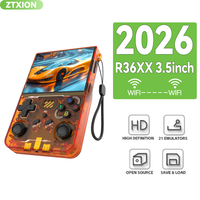 Console de jeu portable rétro R36xx, système Linux, écran 3,5 pouces, lecteur de jeux vidéo portable 64 Go, R36S