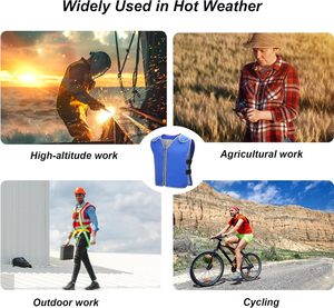 Chaleco Refrigerante Warmice <span class=keywords><strong>para</strong></span> Hombre y Mujer, Chalecos Refrigerantes Ajustables <span class=keywords><strong>para</strong></span> Trabajar en Clima Cálido - Product Image 5