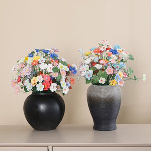 Flores Pequeñas de Cerámica Plástica, Hechas a Mano con Técnica de Pinzado a Alta Temperatura, Creativas, Eternas, Simples, Pintadas - Product Image 2