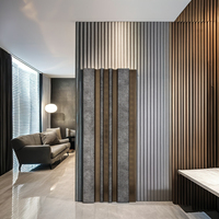 Harga Pabrik Panel Dinding Dekoratif Interior 3D PS Ramah Lingkungan Tahan Api Anti Air Anti Lembab Apartemen 1 Modern