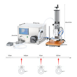 Machine de remplissage semi-automatique à pompe péristaltique à tête unique pour cosmétiques, parfums et liquides en petits volumes - Product Image 3
