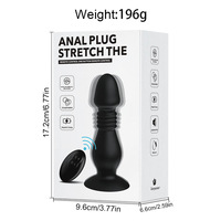 Masseur de prostate télescopique à télécommande, vibromasseur en silicone à aspiration, modèle à charge magnétique pour la vente en gros
