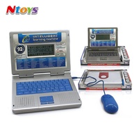 Mini-ordinateur portable éducatif 92 fonctions avec écran, machine d'apprentissage bilingue anglais-espagnol, batterie incluse pour le développement cognitif des enfants
