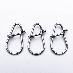 100 pièces en acier inoxydable <span class=keywords><strong>carpe</strong></span> matériel de pêche japonais Snap pivotant et connecteur de leurre, résistant antirouille pour la pêche - Product Image 1