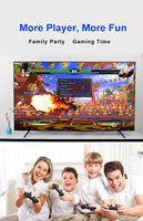 SEM FIO 4K 12000 + jeux contrôleur de manette USB sans fil 2.4G prise en charge 9 simulateurs sortie manette vidéo jeux 4K intégrés