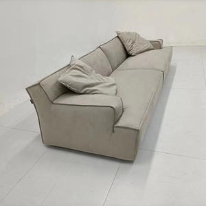 Séparé 4 places droites style italien minimalisme <span class=keywords><strong>Baxter</strong></span> givré technologie tissu damas salon canapé canapé - Product Image 3