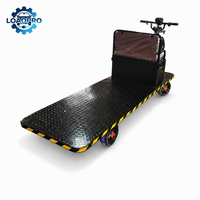 Chariot à plateforme électrique à 4 roues haute performance, moteur 800W, avec siège, pour usage industriel en atelier et en usine