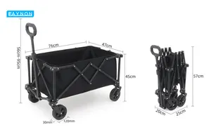 Chariot pliant électrique de chariot de camping d'Eaynon avec le chariot pliable de roues pour le transport facile