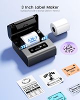 Impresora de Etiquetas Térmica Phomemo M221 de 3 Pulgadas, para Etiquetas de Códigos de Barras y QR, Ideal para Pequeñas Empresas y Oficinas