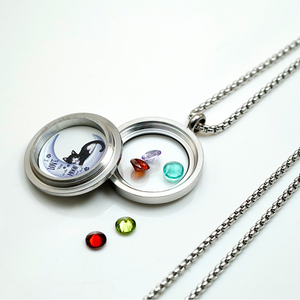 Collar con Medallón Personalizado con Foto, Cadena de Caja de 25 mm, Diseño de Gato en la Luna, el Más Vendido para Mujer, Ideal para Aniversario - Product Image 5