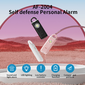Ariza AF-2004 bảo vệ Survival phụ nữ USB sạc 130dB khẩn cấp SOS tự vệ báo động Keychain thâm quyến Chống Trộm - Product Image 2