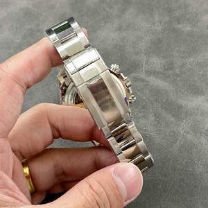 Reloj Mecánico de Lujo para Hombre, Diseño Clásico 4131 4132, Esfera Azul Hielo, Cronógrafo, Fondo Transparente, Movimiento Visible - Product Image 5