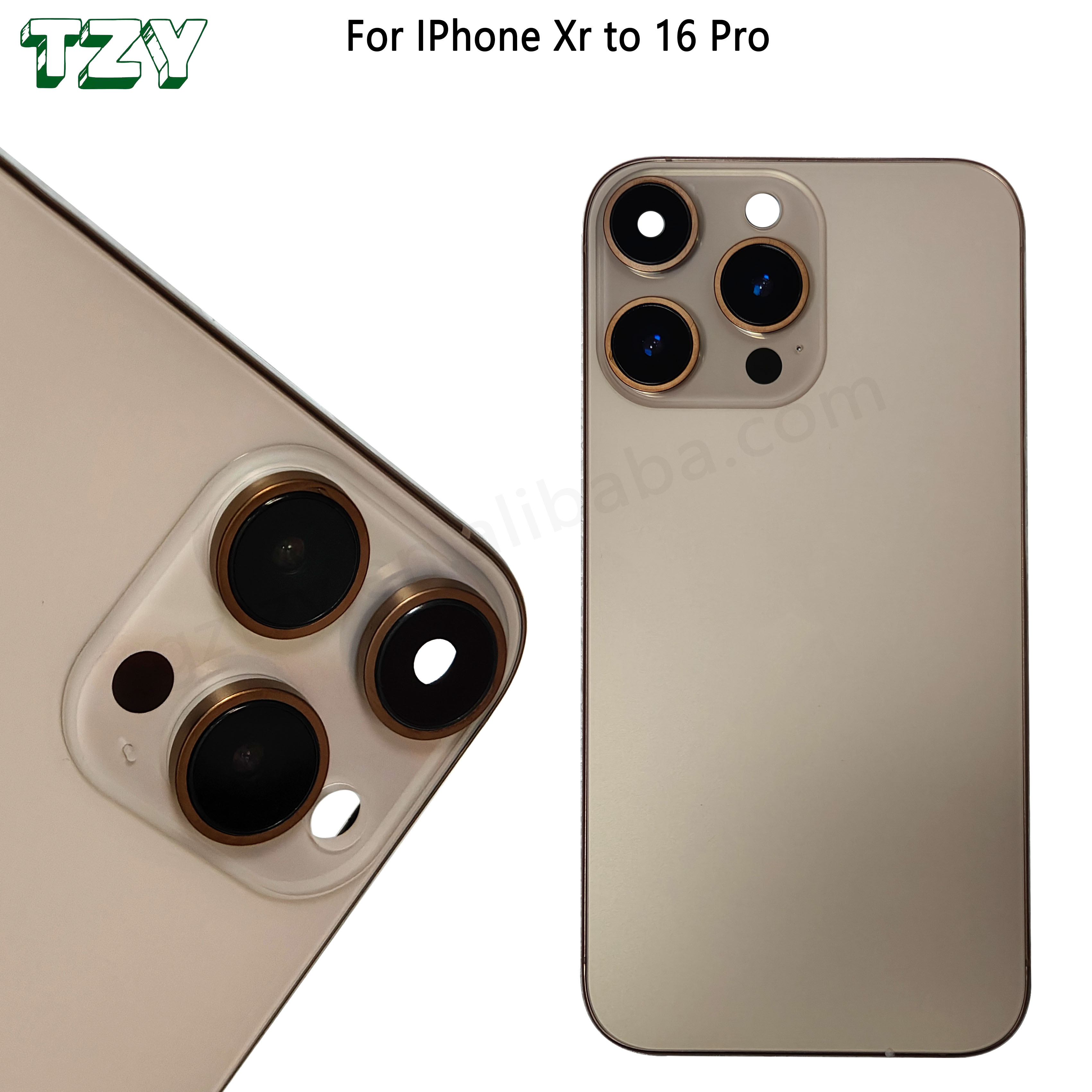 iPhoneXR to 16Proカスタマイズハウジング DIY Custom Back Glass Housing for iPhone XR to 16 Pro Converter