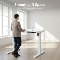 Table élévatrice AOR à moteur unique, double section inversée, avec plateau en verre, mémoire intelligente, vente en gros usine