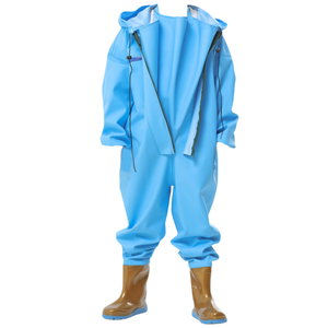 Combinaison de pluie imperméable une pièce de haute qualité pour enfants avec bottes intégrées, combinaison de pêche et de jeu pour enfants - Product Image 6