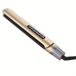 Plancha de pelo de hierro plano de titanio profesional LCD PTC calefacción herramienta de estilismo eléctrico rápido para uso doméstico de coche 110-240V - Product Image 1