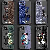 Dessin animé Anime luxe étui en silicone TPU pour iPhone 12 13 14 15 16 Mini Pro Max Xs Xr 6 7 8 Plus entièrement couvrir protéger la conception mignonne