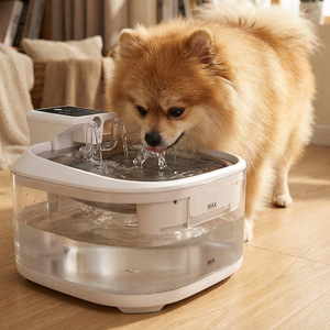 Distributeur d'eau PetSafe pour chiens et chats, capacité de 3 L, modèle rechargeable, design arrondi blanc, filtre détachable - Product Image 1