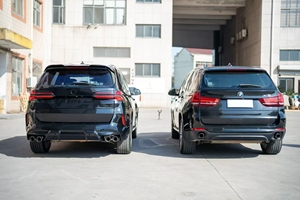 Para <span class=keywords><strong>BMW</strong></span> <span class=keywords><strong>X5</strong></span> F15 2014-2018 actualización a 2025 X5M G05 estilo Bodykit Non Cut Facelift LED faro capó parachoques accesorios de coche - Product Image 3