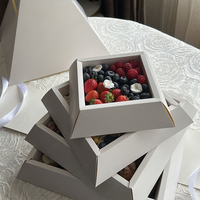 Boîte cadeau en chocolat artisanal de haute qualité, jolie forme d'arbre, boîtes à fleurs sucrées de Noël, emballage personnalisé pour bonbons, boîte pyramidale pour aliments