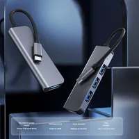 Adaptateur de port portable Hub USB-C multiport 4 en 1 Hub et station d'accueil USB-C avec USB2.0*3+USB3.0, hubs USB pour ordinateur portable