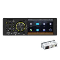 Autoradio universel 1Din 4,1 pouces avec CarPlay sans fil, Android Auto, caméra de recul, lecteur multimédia, AUX, USB, BT, FM/AM