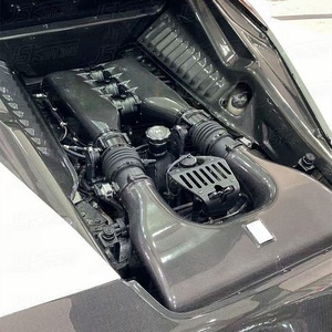 Geschikt Voor Ferrari 458 2009-2015 Opgewaardeerde Glanzende Droge Koolstofvezel Motorkap Set, Hoogwaardige 3K Droge Koolstofvezel - Product Image 5