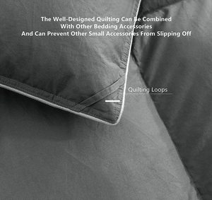 中国工厂豪华酒店家居舒适鸭毛羽绒被棉套特大床单套装 - Product Image 6